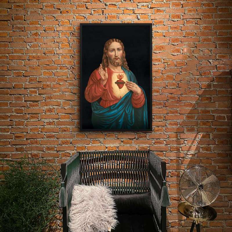 Quadro Decorativo Sagrado Coração de Jesus