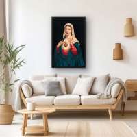 Quadro Decorativo Sagrado Coração de Maria