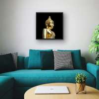 Quadro Decorativo Perfil Buda de Ouro