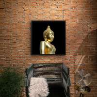 Quadro Decorativo Perfil Buda de Ouro