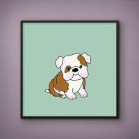 Quadro Decorativo Beagle Feliz