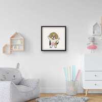 Quadro Decorativo Beagle Feliz