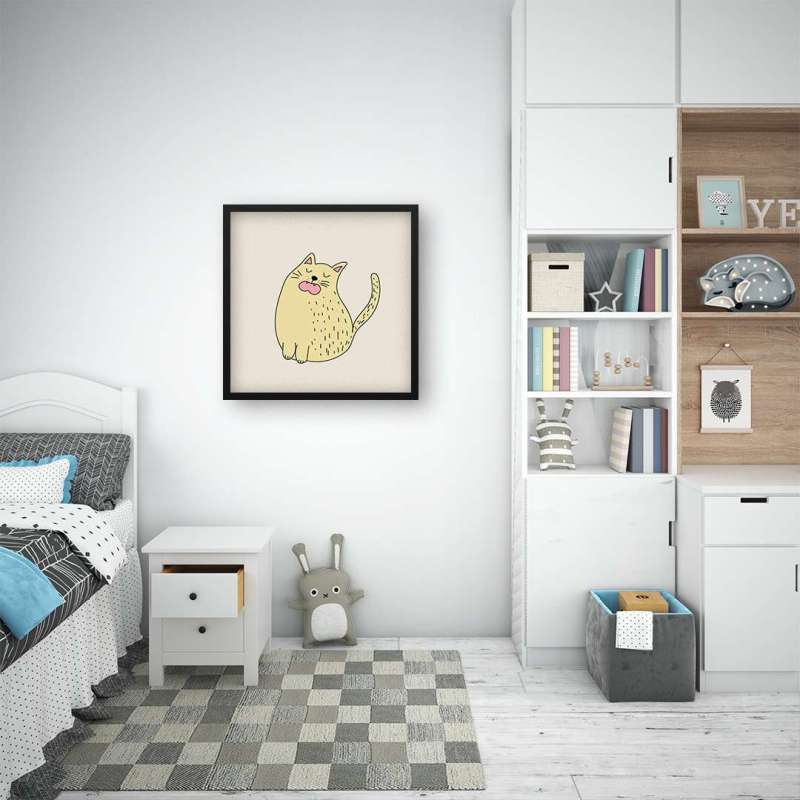 Quadro Decorativo Gatinho Cantor